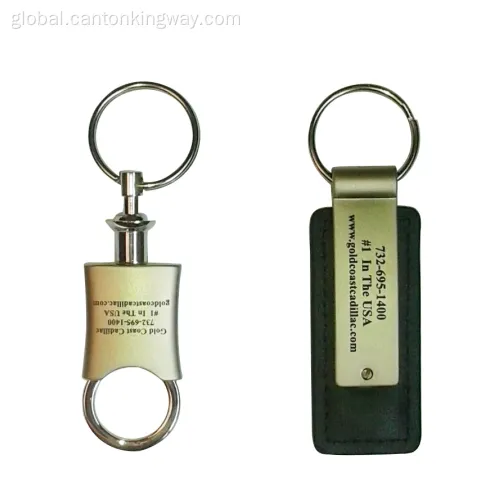 Key Ring with Car Logo Chrome Metal Key Chain Key Ring Factory